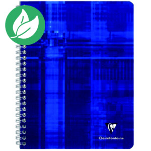 Clairefontaine Metric Cahier spirale A4 21 x 29,7 cm - petits carreaux 5x5 - 100 pages