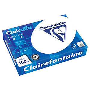 Clairefontaine Papier A4 blanc 160g Clairalfa - Ramette de 250 feuilles
