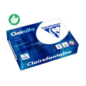 Clairefontaine Papier A4 blanc Clairalfa - 110g - Ramette de 500 feuilles