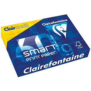 Lot de 5 - Clairefontaine Papier A4 blanc Smart Print - 60g - Ramette de 500 feuilles