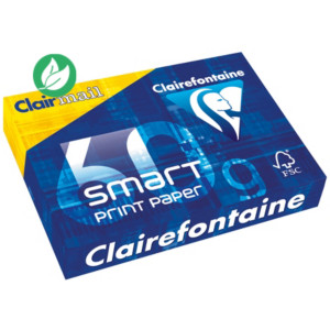 Clairefontaine Papier A4 blanc Smart Print - 60g - Ramette de 500 feuilles