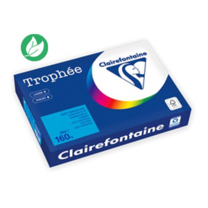 Clairefontaine Papier A4 couleur Trophée - 160 g - 250 feuilles - Bleu Turquoise