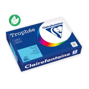 Clairefontaine Papier A4 couleur Trophée - 80 g - 500 feuilles - Bleu