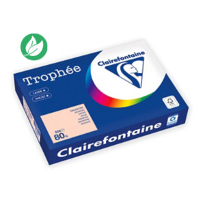 Clairefontaine Papier A4 Trophée - 80 g - 500 feuilles - Saumon Pastel