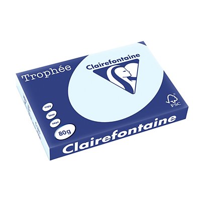 Clairefontaine Papier couleur Trophée multi-usage A3 bleu 80 g/m²
