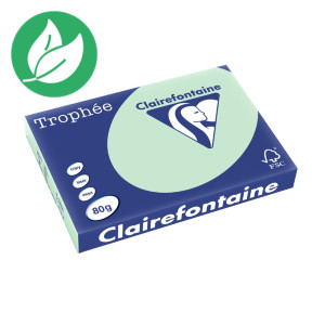 Clairefontaine Papier couleur Trophée multi-usage A3 vert 80 g/m²