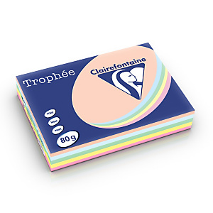 Clairefontaine Papier couleur Trophée multi-usage A4 assortiment pastel 80 g/m² Clairefontaine Papier couleur Trophée multi-usage A4 assortiment pastel 80 g/m²
