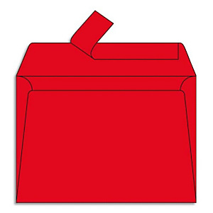 CLAIREFONTAINE Paquet de 20 enveloppes 120g POLLEN 11,4x16,2cm (C6). Coloris Rouge groseille CLAIREFONTAINE Paquet de 20 enveloppes 120g POLLEN 11,4x16,2cm (C6). Coloris Rouge groseille