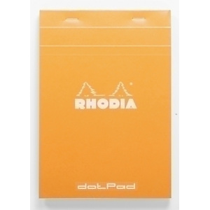 CLAIREFONTAINE Rhodia Bloc con tapa, A5, puntos 5 x 5 mm, 80 hojas, cubierta cartón plastificado, naranja CLAIREFONTAINE Rhodia Bloc con tapa, A5, puntos 5 x 5 mm, 80 hojas, cubierta cartón plastificado, naranja