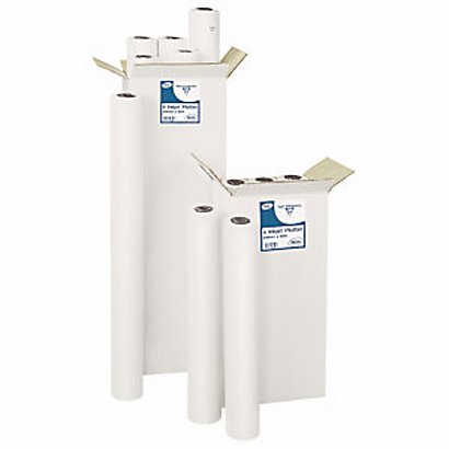 Clairefontaine Rouleau de papier blanc mat pour traceur jet d'encre - Format 0,914 x 50m - 80g - Lot de 2