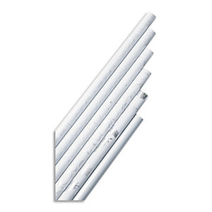 CLAIREFONTAINE Rouleau papier cadeau Blanc Premium 80g. Dimensions 2x0,70m. Coloris Blanc&Blanc 5 motifs