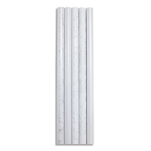 CLAIREFONTAINE Rouleau papier cadeau Blanc Premium 80g. Dimensions 2x0,70m. Coloris Blanc&Blanc 5 motifs CLAIREFONTAINE Rouleau papier cadeau Blanc Premium 80g. Dimensions 2x0,70m. Coloris Blanc&Blanc 5 motifs