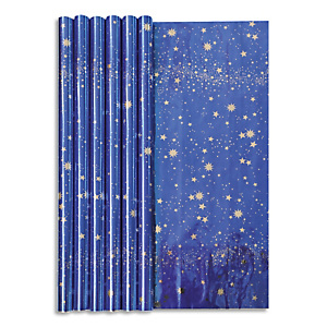 CLAIREFONTAINE Rouleau papier cadeau CIEL ETOILE 60g. Dimensions 1,5 x 0,70m. Coloris Bleu métal CLAIREFONTAINE Rouleau papier cadeau CIEL ETOILE 60g. Dimensions 1,5 x 0,70m. Coloris Bleu métal