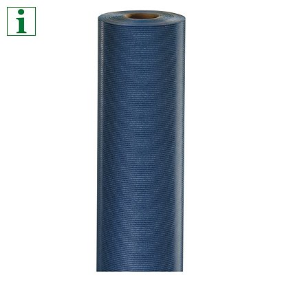 Classic coloured Kraft wrapping paper, blue, 700mmx100m - 1
