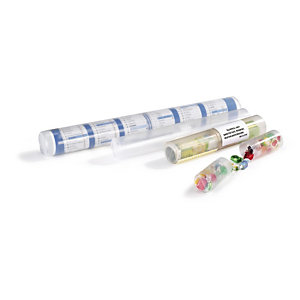 Clear plastic postal tubes add extra protection