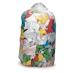 Clear refuse sacks Clear refuse sacks