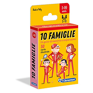 Clementoni, Giochi di società, Carte 10 famiglie, 16172B Clementoni, Giochi di società, Carte 10 famiglie, 16172B