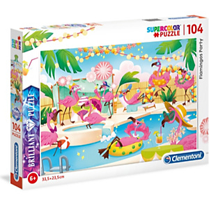 Clementoni, Puzzle, 104- flamingos, 20151B Clementoni, Puzzle, 104- flamingos, 20151B