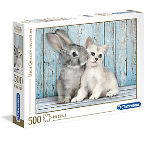 Clementoni, Puzzle, 500pz- cat bunny, 35004 Clementoni, Puzzle, 500pz- cat bunny, 35004