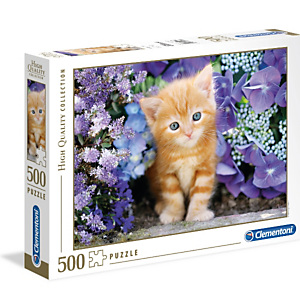 Clementoni, Puzzle, 500pz- gattino rosso, 30415 Clementoni, Puzzle, 500pz- gattino rosso, 30415