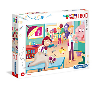 Clementoni, Puzzle, Maxi 60la veterinaria, 26446A Clementoni, Puzzle, Maxi 60la veterinaria, 26446A