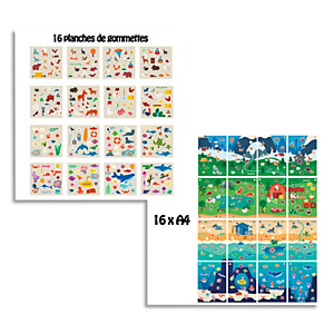 CLEOPATRE Lot de 4 ateliers gommettes : 16 planches ateliers et 16 planches de 15 gommettes thématiques. CLEOPATRE Lot de 4 ateliers gommettes : 16 planches ateliers et 16 planches de 15 gommettes thématiques.