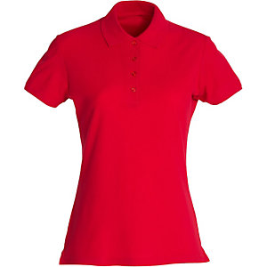 CLIQUE Polo basic Femme Rouge XL