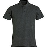 CLIQUE Polo basic Homme Anthracite Chiné 4XL CLIQUE Polo basic Homme Anthracite Chiné 4XL