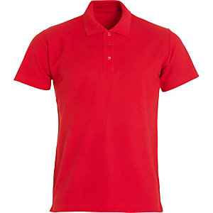 CLIQUE Polo basic Homme Rouge S