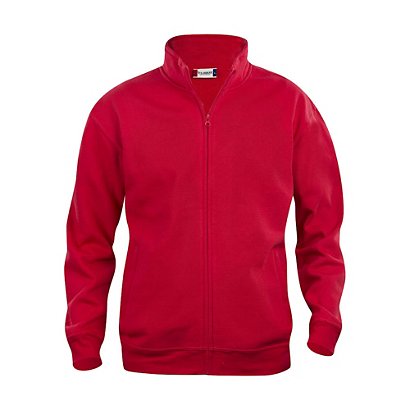 CLIQUE Sweat basic zippé Homme Rouge XL