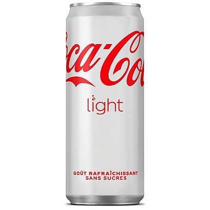 Coca-Cola Light Canette 33 cl - Lot de 24