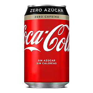 Coca-Cola Zero azúcar Zero cafeína Refresco, 330 ml Coca-Cola Zero azúcar Zero cafeína Refresco, 330 ml