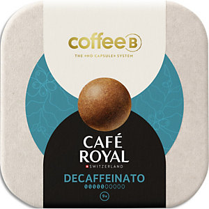 COFFEE BE Boîte de 9 boules Coffee B par Café Royal Décafeinato