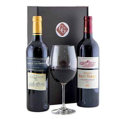 Coffret 2 grands vins de Bordeaux