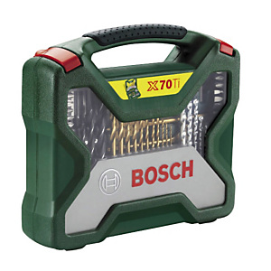 Coffret 70 pièces Bosch pour le perçage et le vissage Coffret 70 pièces Bosch pour le perçage et le vissage