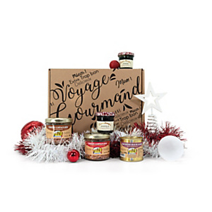 Coffret cadeau Valisette Régal - Panier gourmand Noël prêt à offrir - 5 éléments Coffret cadeau Valisette Régal - Panier gourmand Noël prêt à offrir - 5 éléments
