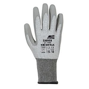 COFRA® Guanto da lavoro CARVER, Protezione meccanica e dal taglio livello D, Rivestimento in Poliuretano, Taglia 11, Grigio (1 paio) COFRA® Guanto da lavoro CARVER, Protezione meccanica e dal taglio livello D, Rivestimento in Poliuretano, Taglia 11, Grigio (1 paio)