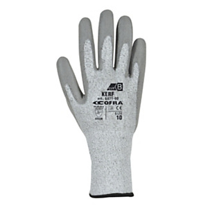 COFRA® Guanto da lavoro KERF, Protezione meccanica e dal taglio livello B, Rivestimento in Poliuretano PU-DEX, Taglia 8, Bianco/Grigio (1 paio) COFRA® Guanto da lavoro KERF, Protezione meccanica e dal taglio livello B, Rivestimento in Poliuretano PU-DEX, Taglia 8, Bianco/Grigio (1 paio)