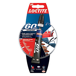 Colle extra forte Loctite 60 secondes Universal tube 20 g