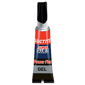 Colle forte gel Loctite Super Glue 3 - Power Flex tube 3 g - collage permanent