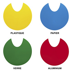 Collecteur à pédale mobile 110 L jaune