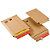 COLOMPAC Busta a sacco CP 010 in cartone - adesivo permanente - formato A5 (185 x 270 mm) - altezza massima 50 mm - avana - 1