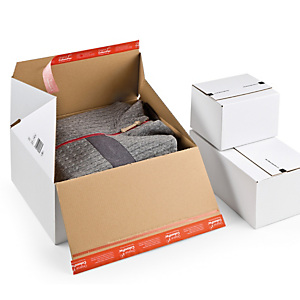 COLOMPAC Scatola e-commerce pack - per spedizioni - 18,4 x 14,9 x 12,7 cm - cartone - bianco COLOMPAC Scatola e-commerce pack - per spedizioni - 18,4 x 14,9 x 12,7 cm - cartone - bianco