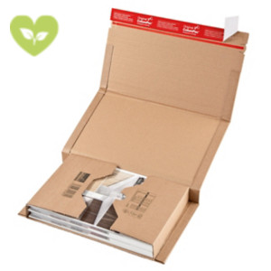 COLOMPAC Scatola flessibile CP020, Cartone fustellato, 32,5 x 25 x -8 cm, Avana (confezione 20 pezzi) COLOMPAC Scatola flessibile CP020, Cartone fustellato, 32,5 x 25 x -8 cm, Avana (confezione 20 pezzi)