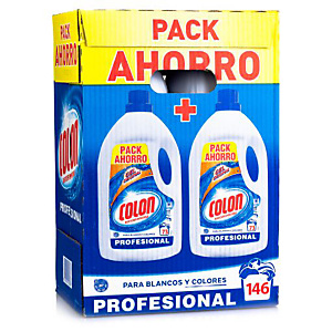 Colon Gel Original - Detergente para Lavadora, Formato Gel Profesional, pack 146 lavados Colon Gel Original - Detergente para Lavadora, Formato Gel Profesional, pack 146 lavados