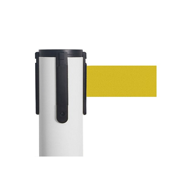 Colonnina colore acciaio spazzolato con nastro arancio 100cm x 3m - 11