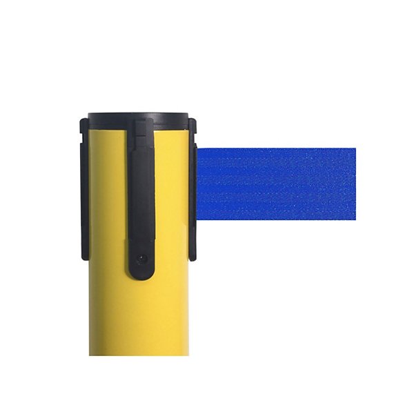 Colonnina colore acciaio spazzolato con nastro arancio 100cm x 3m - 18
