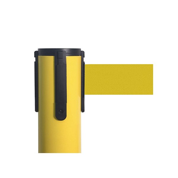 Colonnina colore acciaio spazzolato con nastro arancio 100cm x 3m - 19