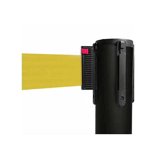 Colonnina colore acciaio spazzolato con nastro arancio 100cm x 3m - 27
