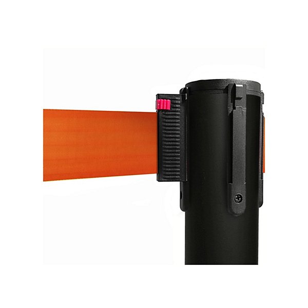 Colonnina colore acciaio spazzolato con nastro arancio 100cm x 3m - 29